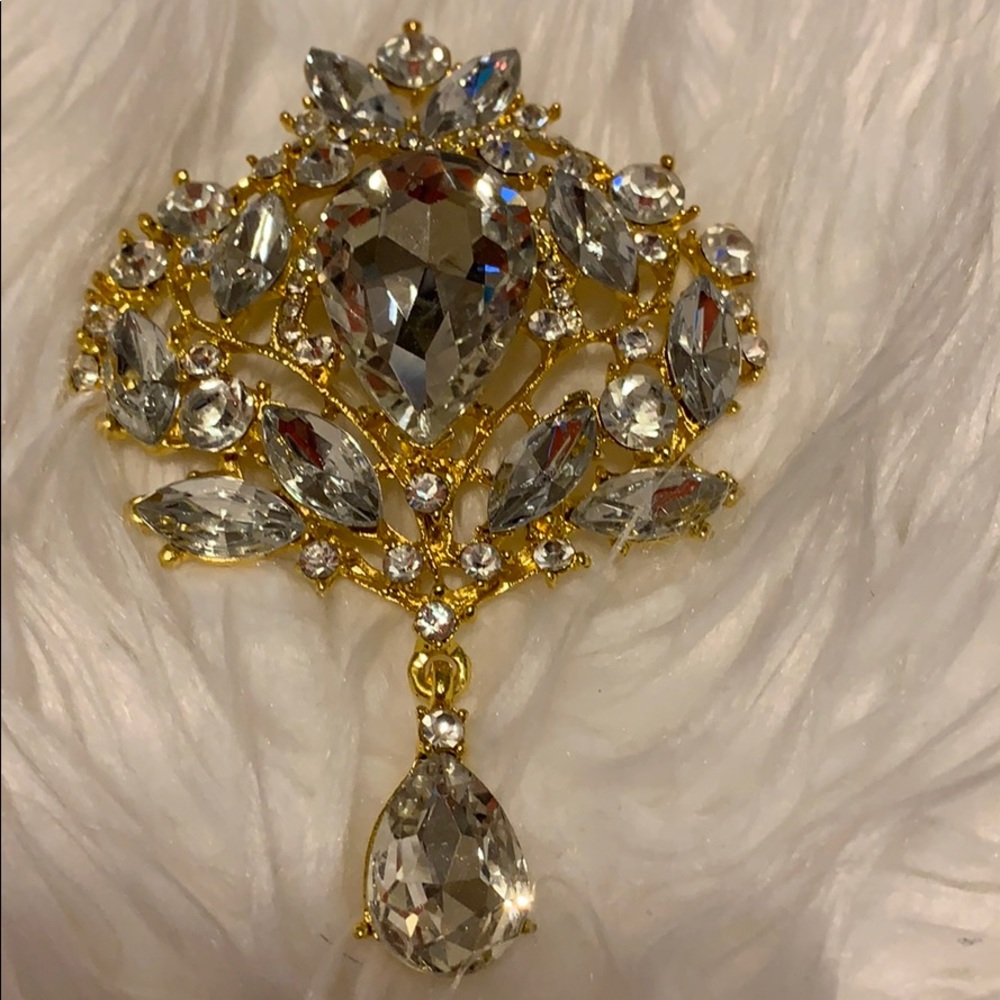 Rhinestone Brooch